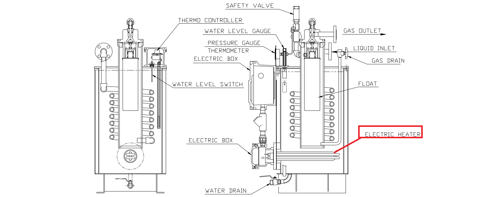 heater cho may hoa hoi